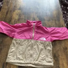 フルジップジャケット ピンク/ベージュ 100cm~