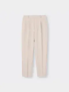 美品 GU ストレッチテーパードパンツ ナチュラル M