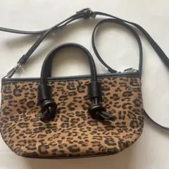 ニコアンド　niko and  2wayヒョウ柄ショルダーレオパード柄