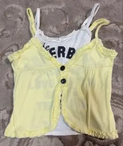 Jenni イエロー ノースリーブタンクトップ 120