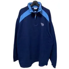 NFL バイカラー ハーフジップ スウェット トレーナー XL相当 メンズ 古着