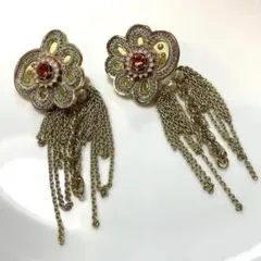 joujou フラワーパーツピアス　パール　ゴールドのサムネイル