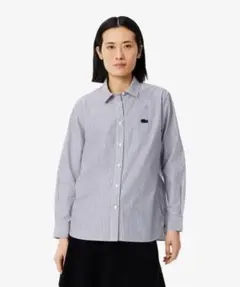LACOSTE ストライプ長袖シャツ 40