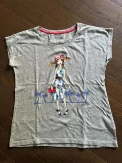 GapKids ガールズ Tシャツ 150cm グレーのサムネイル