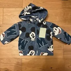 新品☆H&M ディズニーミッキー　ウインドブレーカージャケット　裏起毛