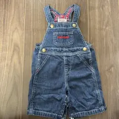 miki HOUSE デニムオーバーオール 80