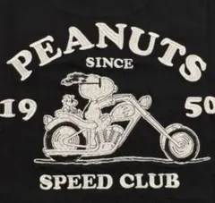 PEANUTS スヌーピー ハーレー バイク Tシャツ ブラック 各サイズ有りのサムネイル