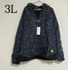 メンズ ジャージ 裏フリース パーカー スウェット ジップアップ 3L トップス