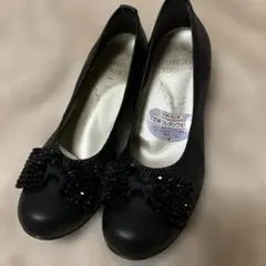 FIRST CONTACT ブラックパンプス 22センチ