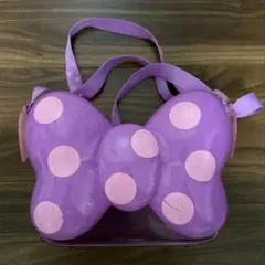 ミニーリボンポップコーンバケット 紫 ディズニー