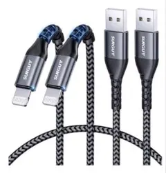 USB-C Lightningケーブル 2M 2本 PD対応 20W急速充電