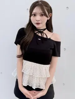 ドットワンショルペプラムトップス NOMAEのサムネイル