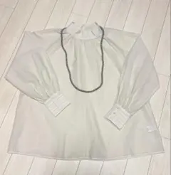 ＊green label relaxing＊白•アイボリーブラウス•長袖•美品✨