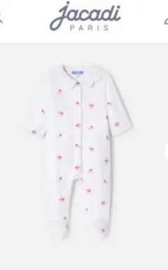 jacadi 足付きホワイトロンパース　6m67cm新品タグ付き