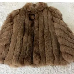美品✨ 13号 最高級毛皮 リアルファーコート デミバフミンク なめし