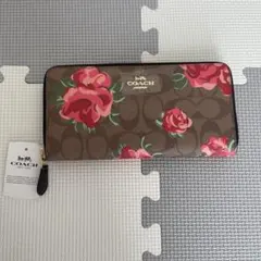 COACH 長財布 シグネチャー 花柄