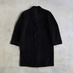 50s60s カシミアコート チェスターコート 黒 ブラック L ヴィンテージ