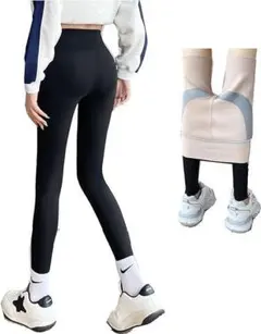 【開封のみ】ヨガウェア レディース レギンス ストレッチ 9分丈ブラック 2XL