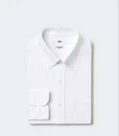 【美品】UNIQLO＊スーパーノンアイロンスリムシャツ＊ボタンダウン