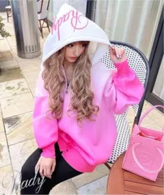 MR3664 グラデーションジップアップフーディ