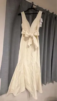 LAGUNAMOON アイボリー Vネック ノースリーブ ドレス S