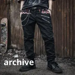 な*の様 00’s archive お兄系 グランジ チェック切替 ギミックパン