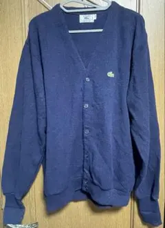 ラコステ カーディガン 紺 XL