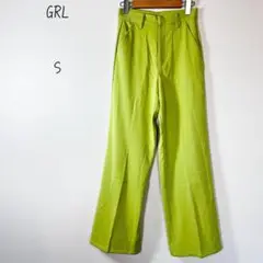グレイル　スラックス　センタープレス　ライトグリーン　S