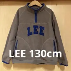 Lee フリース トップス グレー/ブルー