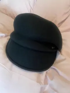ブラックキャスケット ウール風