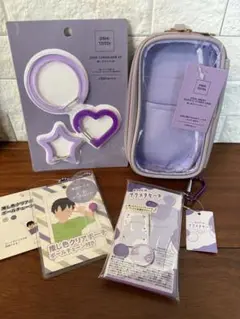 新品タグ付き！推し活グッズセット　パープル　紫　スリーコインズ他