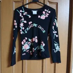 未使用級✨Christian Dior 花柄　プリント　トップス　ロングTシャツ 2025年最新】Christian Dior レディース 長袖 Tシャツ