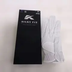 Kasco SILKY FIT メンズゴルフグローブ 26 ホワイト 右手用