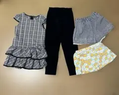 UNIQLO スパッツとワンピース、夏用短パン計4枚セット