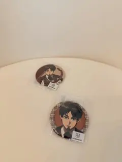 進撃の巨人　くじ　すたんどるちぇ　缶バッジセット　エレン