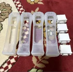 wii wiiu モーションプラスカバー付き（ホワイト）4個セット