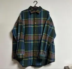 即日発送 INHERIT チェックシャツ 春 薄手