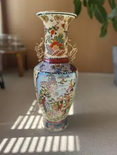 有田焼 秀峰 色絵金彩 花瓶 山水図 和風陶器 壺 112991-2-001T - メルカリ