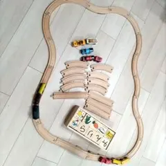 木製レールセット　トーマス　ひらがなあそび　赤ちゃんおもちゃ　知育玩具のサムネイル