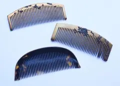 アンティーク 櫛 明治期 本鼈甲 蔦 薔薇 蒔絵 在