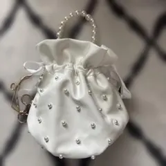 グレイル　GRL 2wayパール巾着バッグ