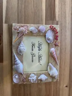 貝殻装飾 フォトフレーム Guam