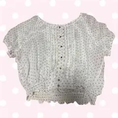 森ガール フェアリーグランジ ホワイト レース ブラウス