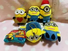 ミニオン マスコットぬいぐるみ 5点セット+ミニがま口財布