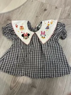 ビッグカラー刺繍ブラウス