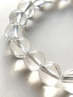 【未使用】高透明 アイリスクォーツ 虹あり 天然石ブレスレット 10mm