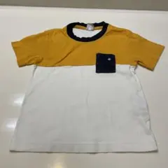 オレンジ・ホワイト Tシャツ ポケット付きのサムネイル