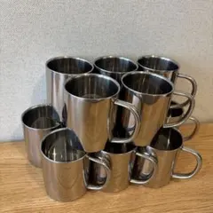 ステンレス製マグカップ 12個セット