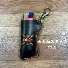 ライターケース　スタッズキーホルダー　ハンドメイド　アメカジ CALEE風　本革