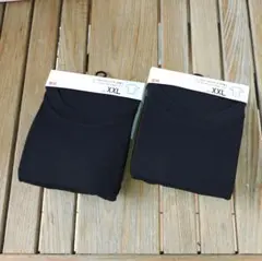 新品未使用UNIQLOユニクロブラック クルーネックドライ Tシャツ XXL